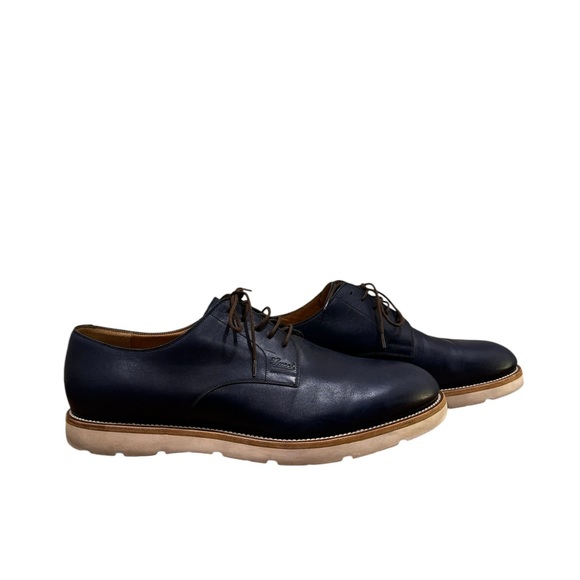 Gucci Mens Blue Laced Derby Shoes - Picture 1 of 10